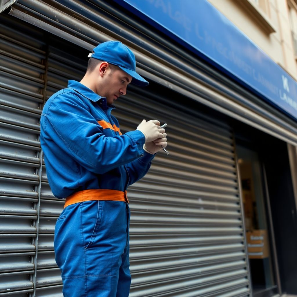 Tecnico MB Manutenzioni ripara serranda negozio a Milano