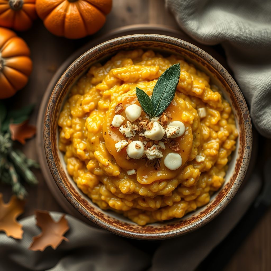 Risotto Zucca, Gorgonzola e Amaretti con Monsieur Cuisine