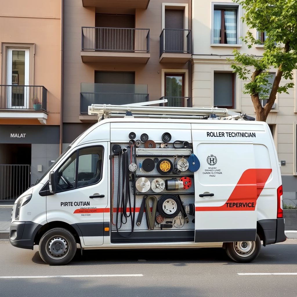 Furgone operativo per pronto intervento tapparelle a Milano