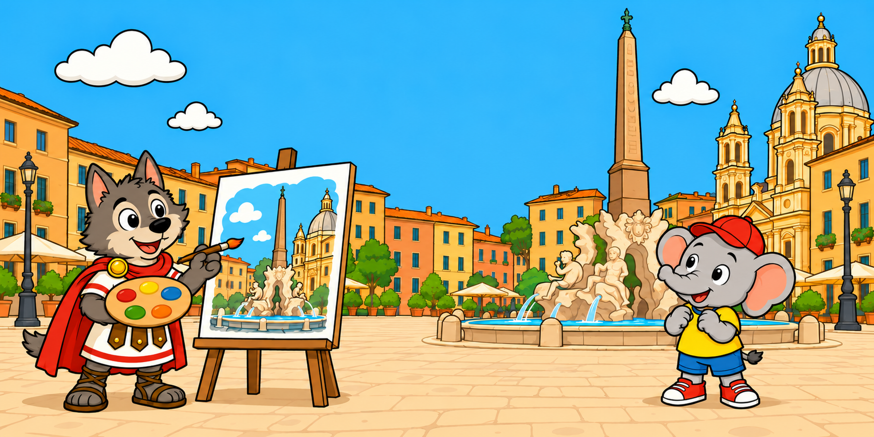 Piazza Navona: uno stadio sotto i piedi e un lago d'estate