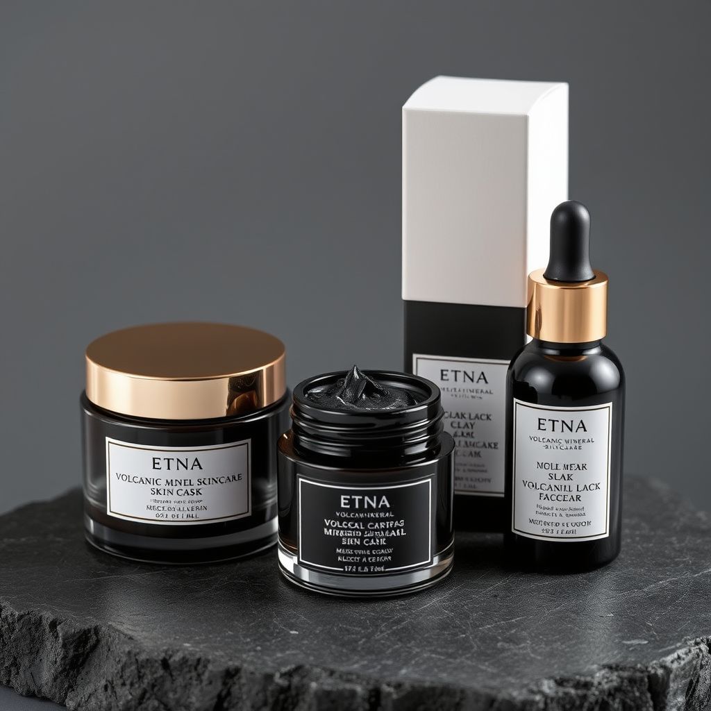 Packaging e applicazione della maschera minerale alla cenere vulcanica