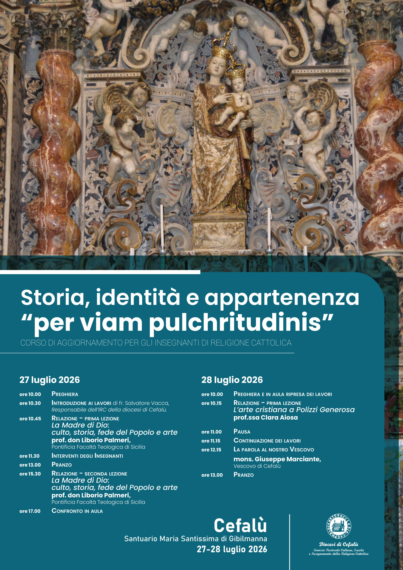 Aggiornamento insegnanti di religione cattolica di Cefal&ugrave;