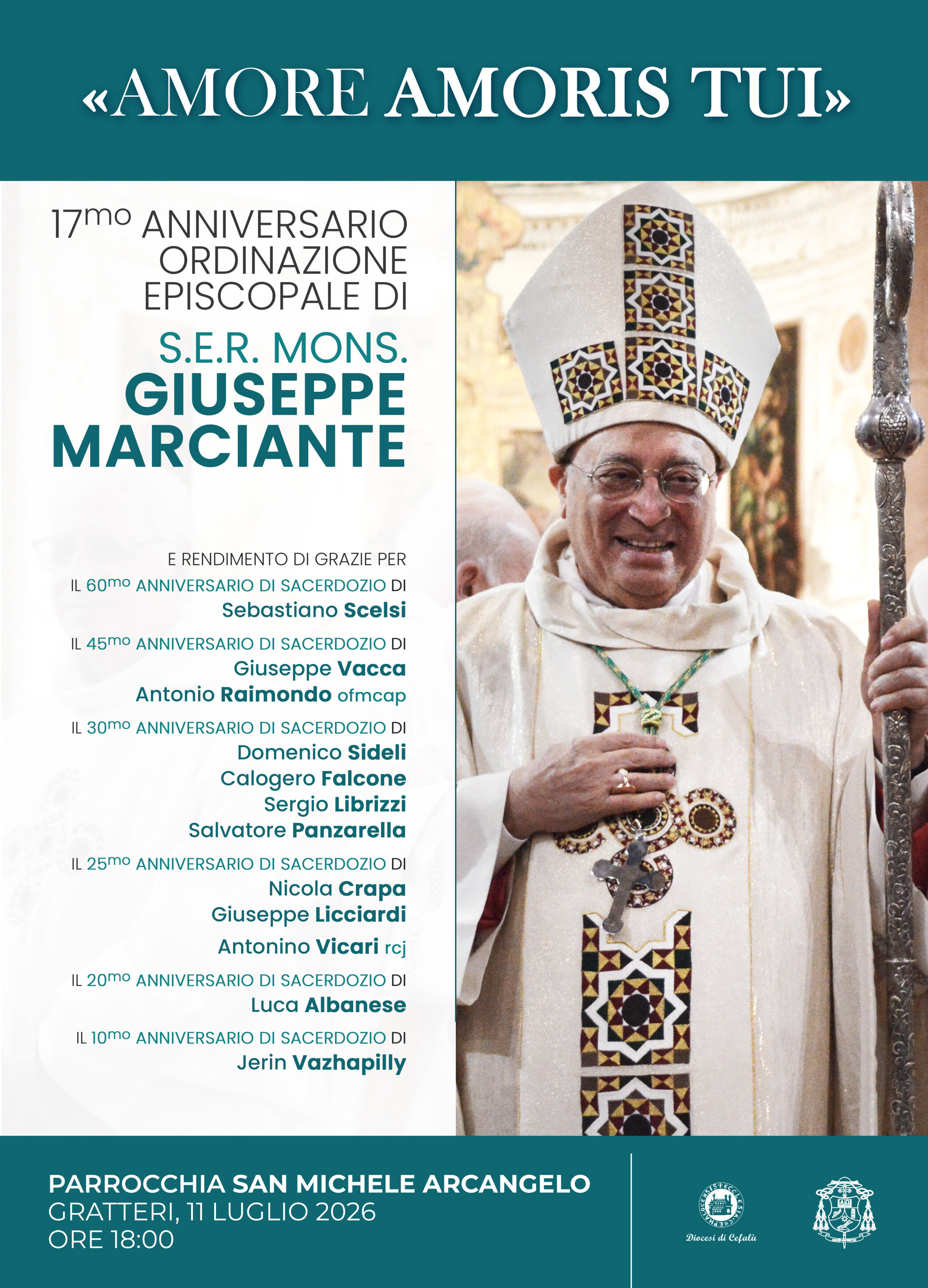 17° Anniversario ordinazione episcopale Vescovo Giuseppe