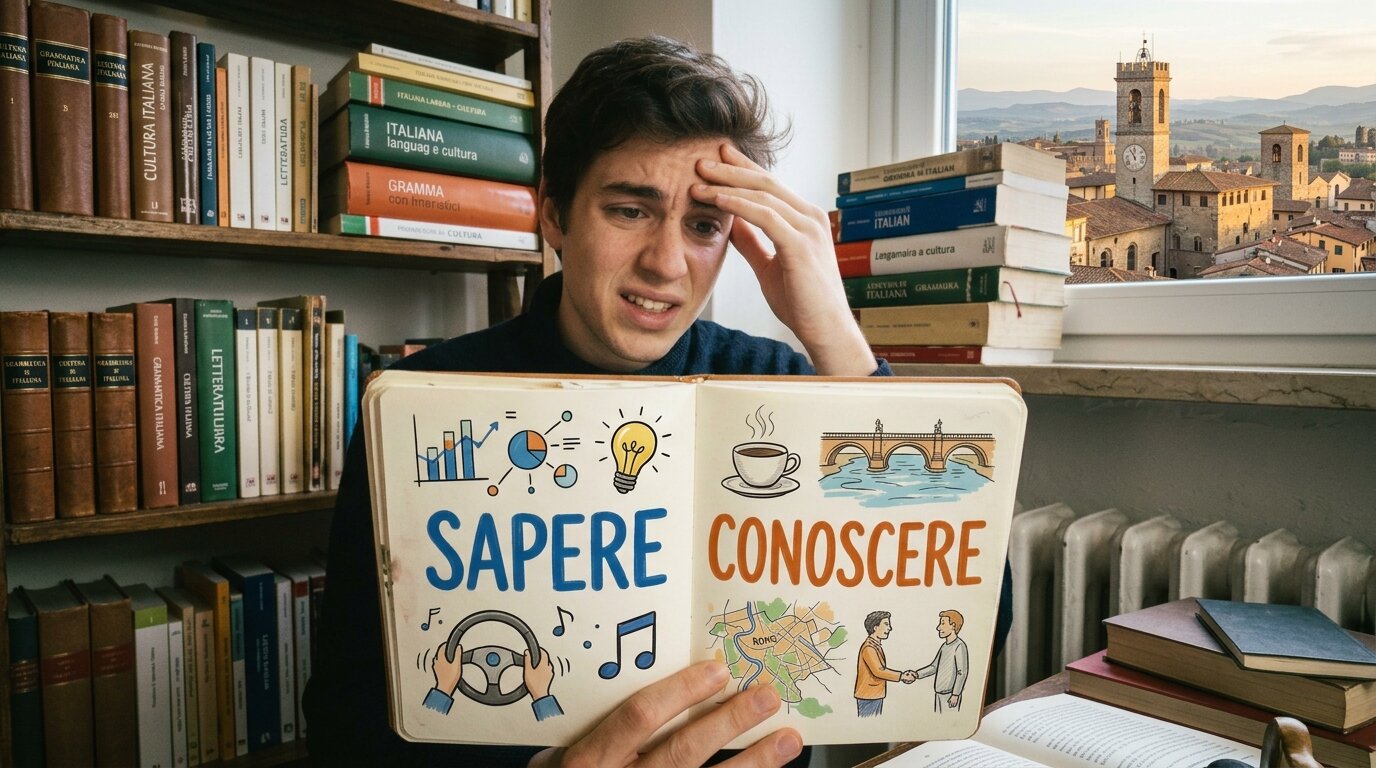 The Italian trap: why Sapere and Conoscere drive learners crazy