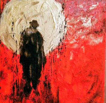 l'infinito dentro 2025 opera materica su tavola 60 x 60.jpeg