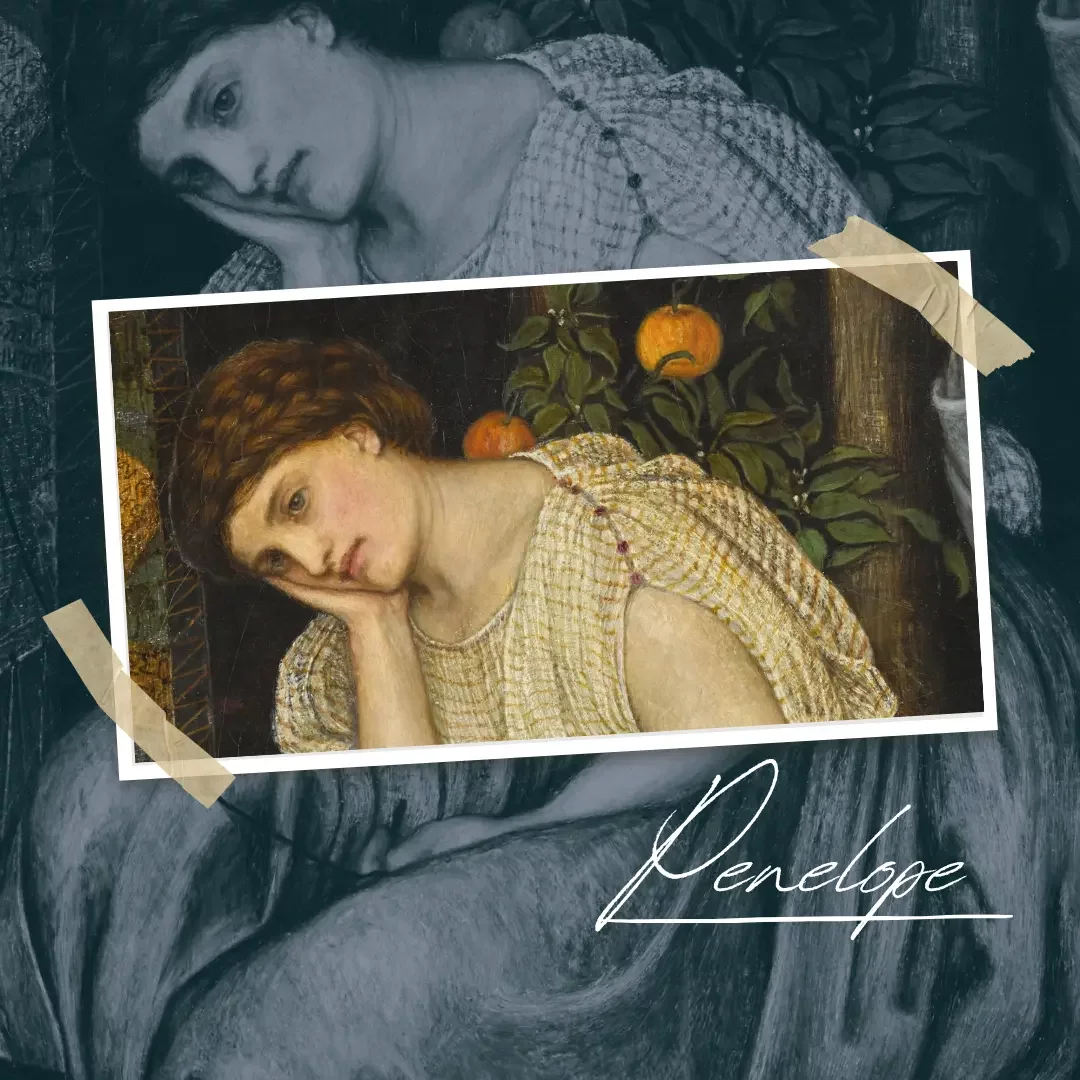 Penelope, rielaborazione del dipinto di John Roddam Spencer Stanhope