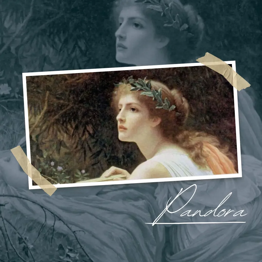 Pandora apre il vaso nel mito greco – rielaborazione grafica dell’opera di Charles Edward Perugini