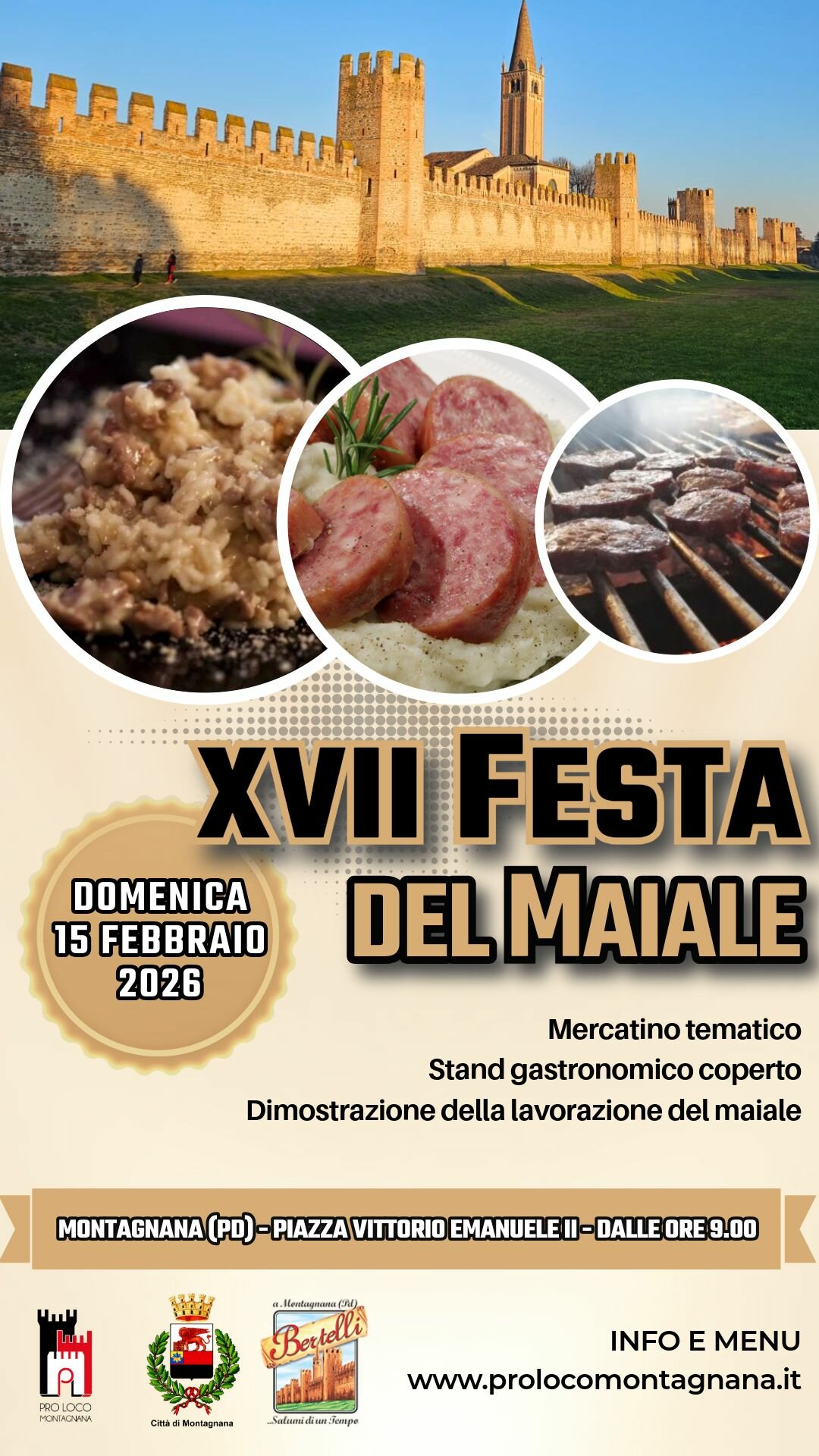 XVII Festa del Maiale a Montagnana (PD) - 15 febbraio 2026