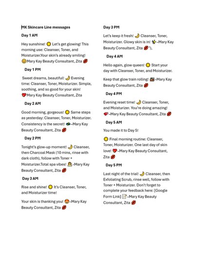 trials - mary kay skin set texts.jpeg