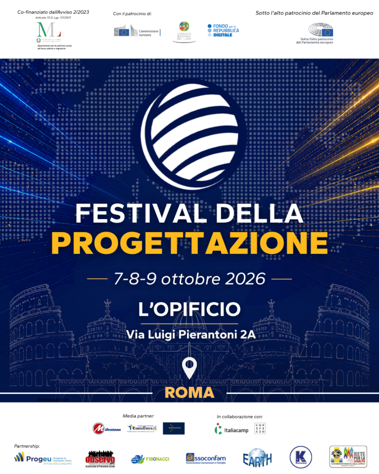 L'Europa non si aspetta, si progetta: al via a Roma la prima edizione del Festival della Progettazione