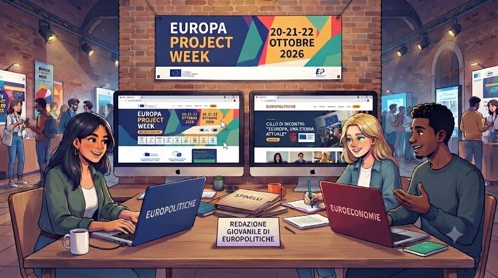 Candidati nella redazione giovanile di Europolitiche all'Europa Project Week!