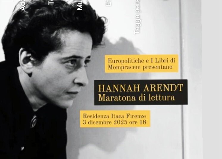 Hannah Arendt: maratona di letture di Europolitiche a Firenze