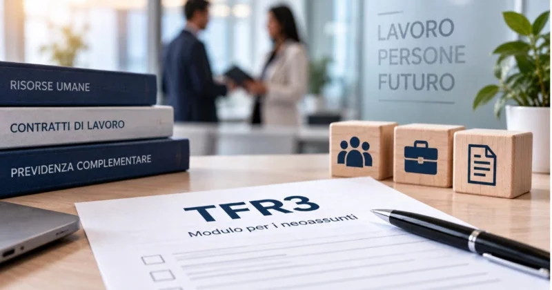 Il nuovo modello TFR3 sostituisce il TFR2 per i neoassunti