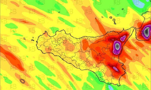 Sicilia, previsto ciclone la settimana prossima