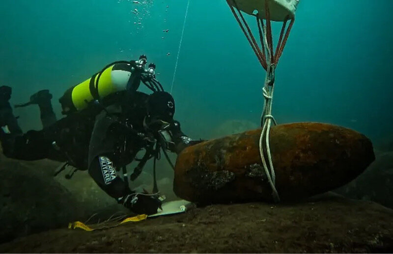 Ciclone Harry, dal mare di Ognina riemergono bombe e mine