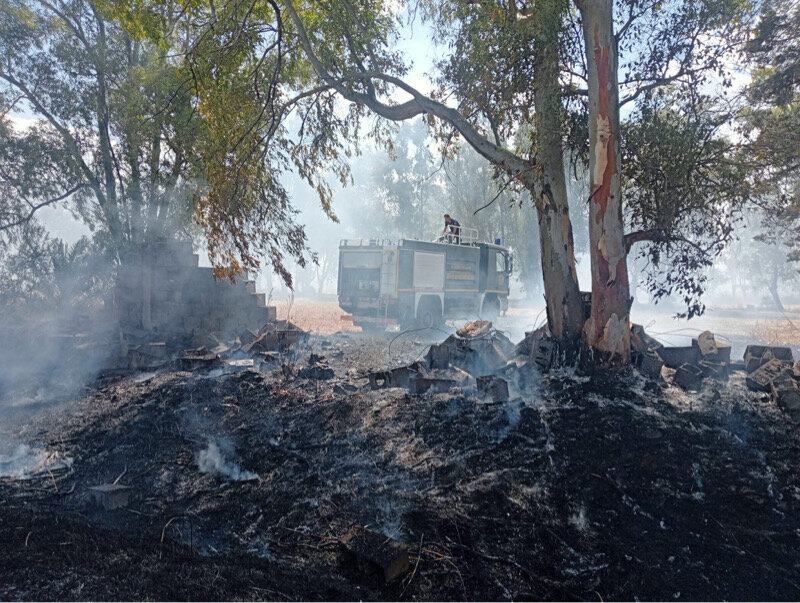 Maristaeli, circoscritte in extremis alte fiamme Maristaeli, circoscritte in extremis alte fiamme