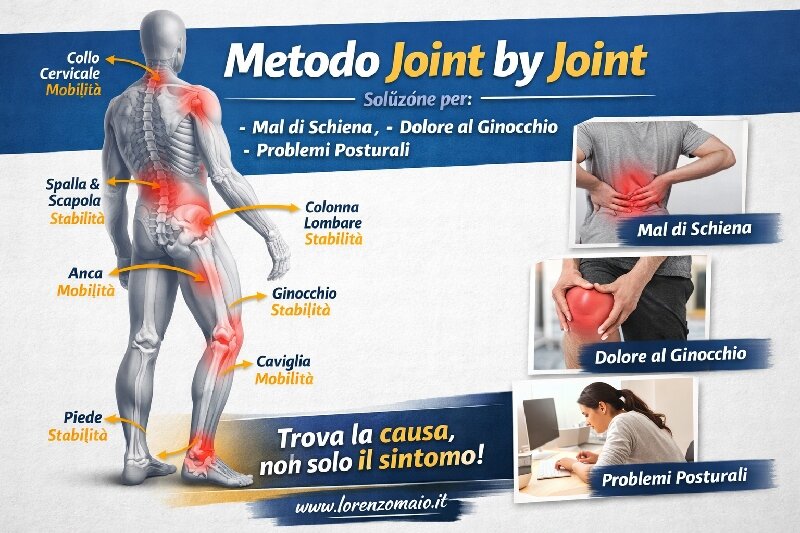 Metodo Joint by Joint: soluzione per mal di schiena dolore al ginocchio e non solo