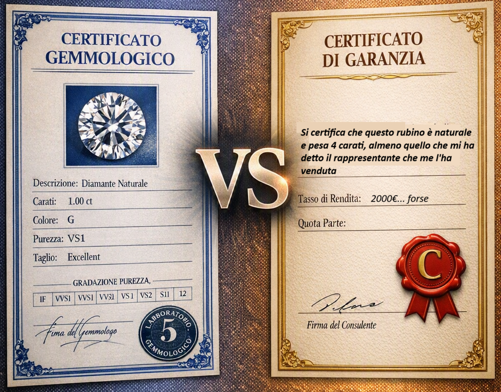 Garanzia, certificato