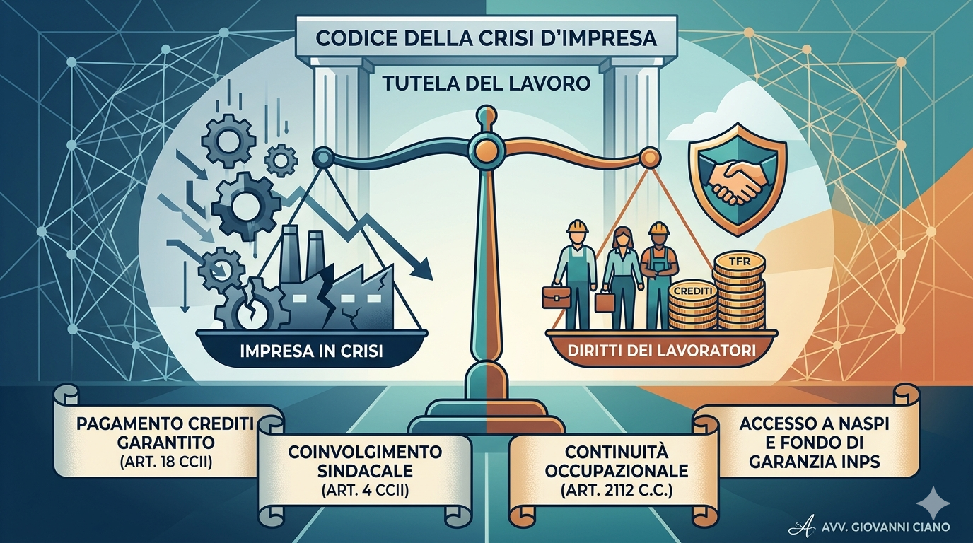 Tutela dei lavoratori nella crisi d'impresa: cosa cambia con il CCII