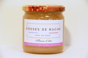 pot de miel de fleurs d'été