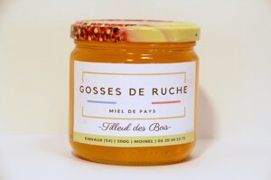 pot de miel de tilleul des bois