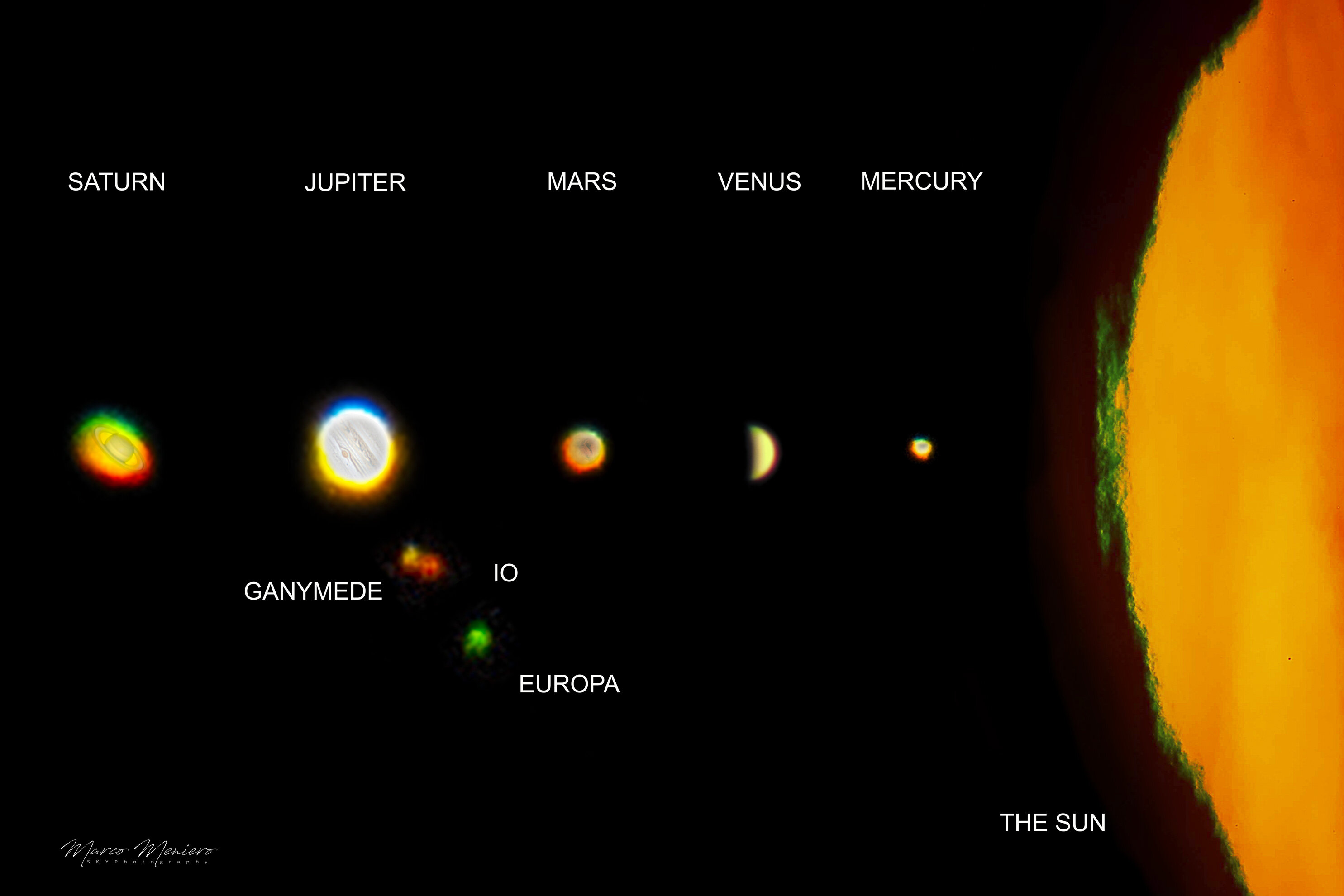 Green flash on planets