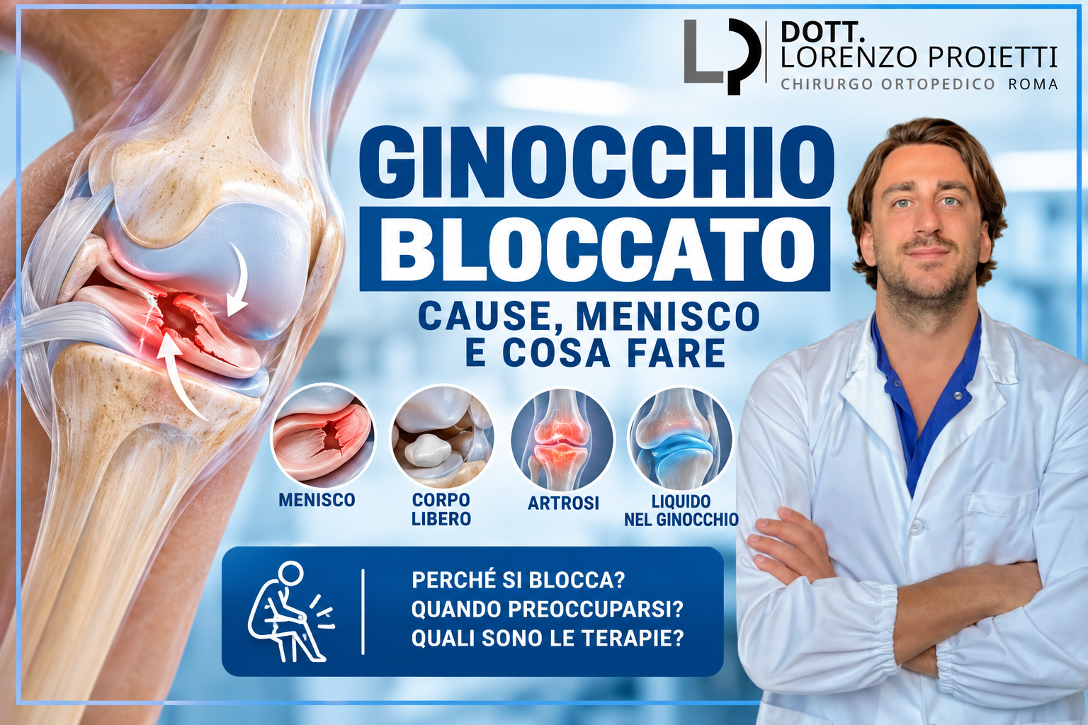 ginocchio bloccato ortopedico ginocchio roma