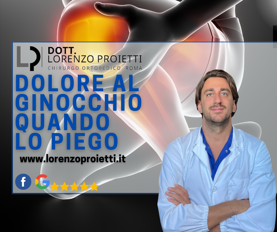 dolore ginocchio quando piego