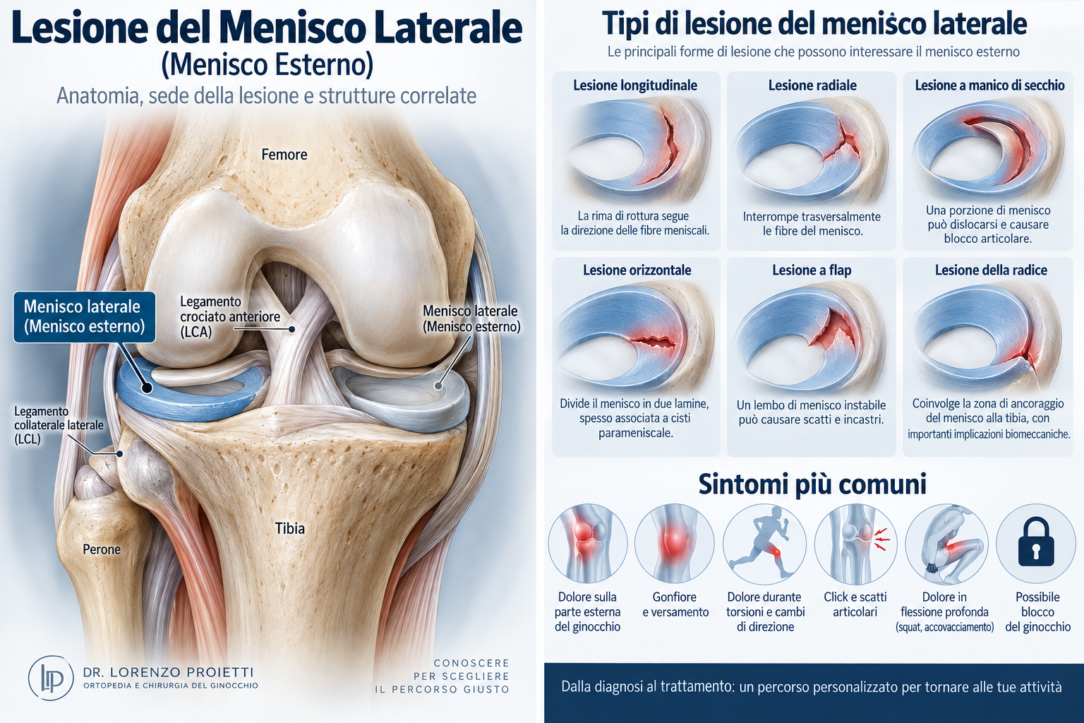 lesione menisco esterno roma