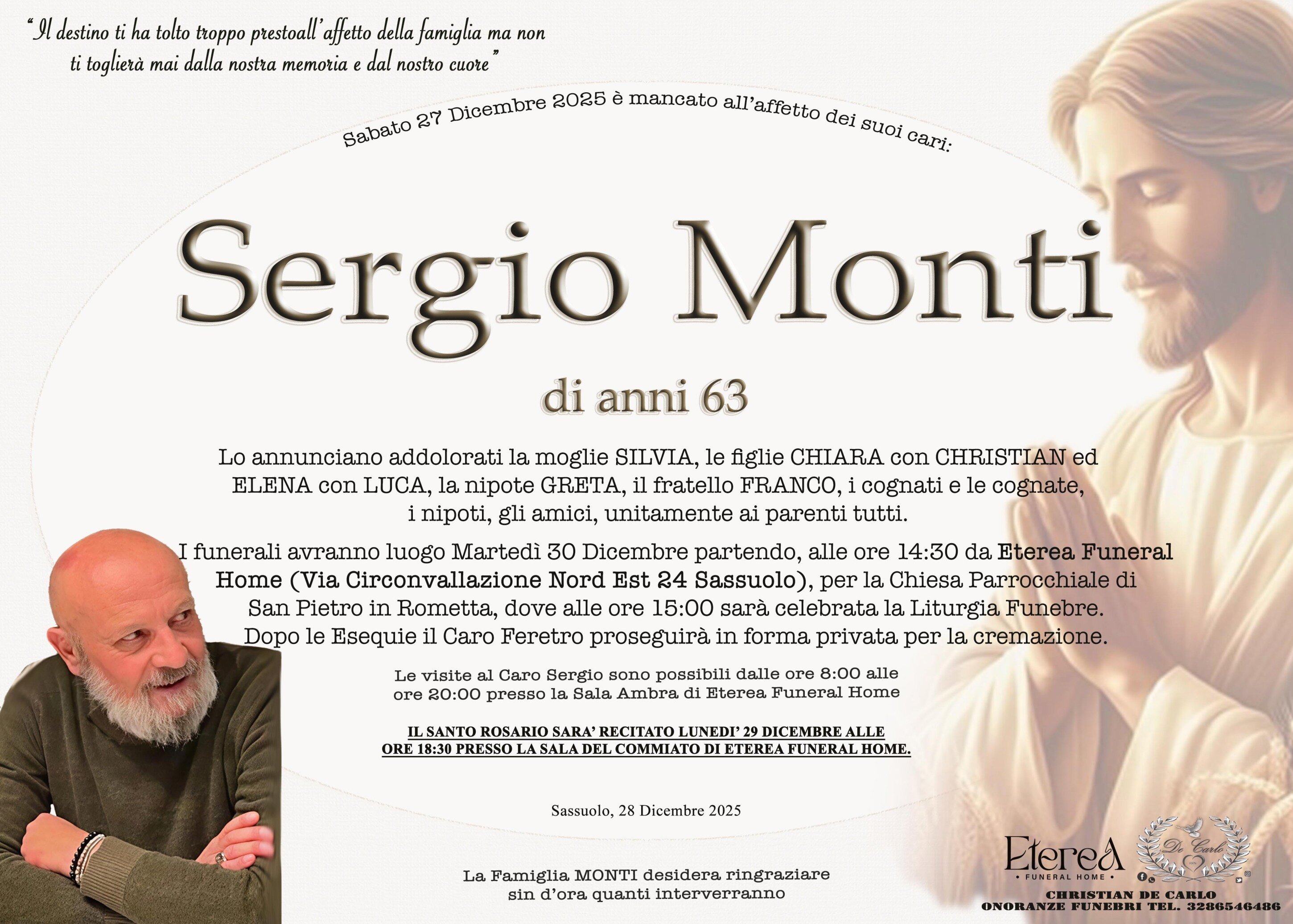 Sergio Monti di anni 63