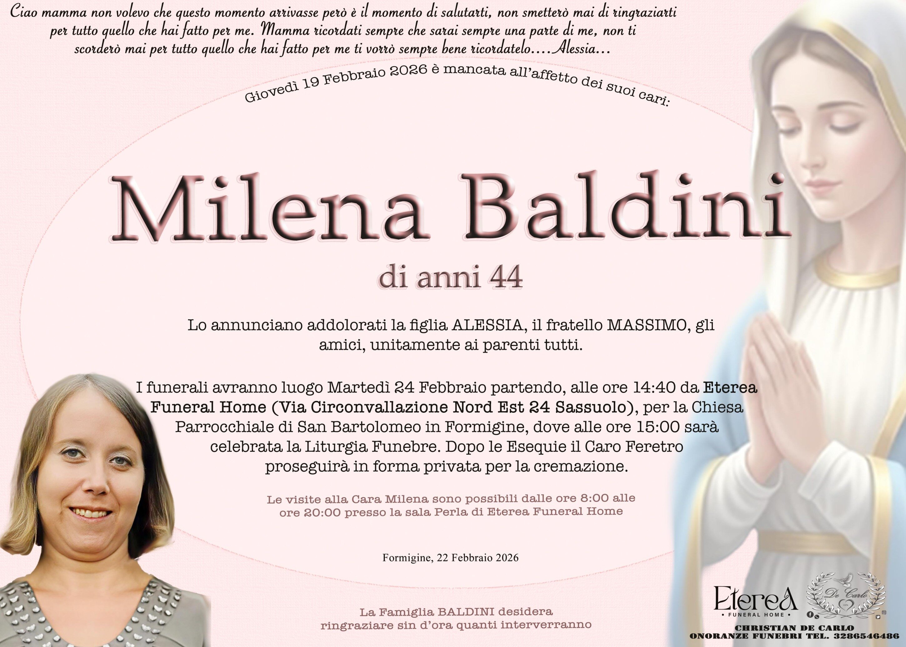 Milena Baldini di anni 44