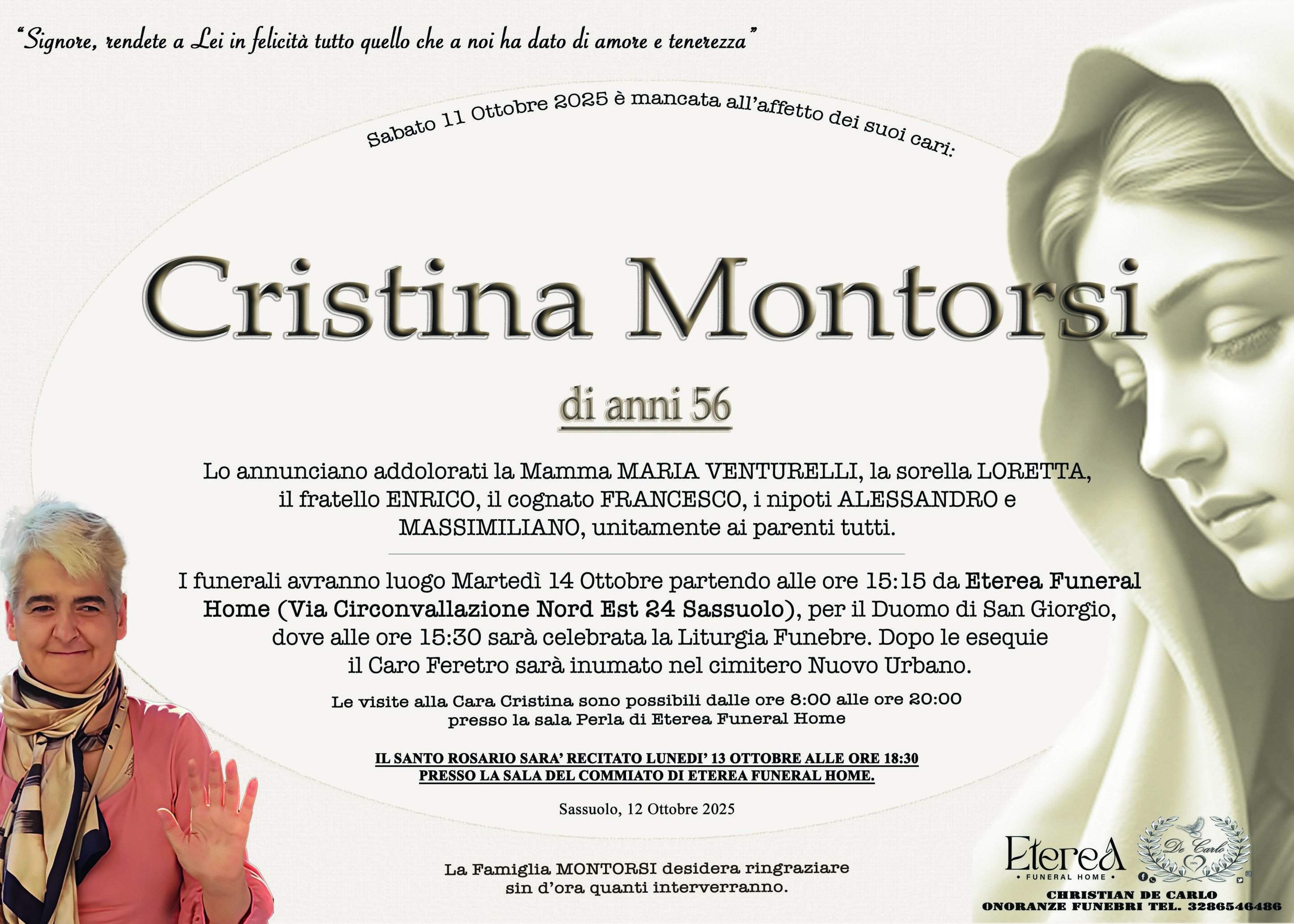 Cristina Montorsi di anni 56