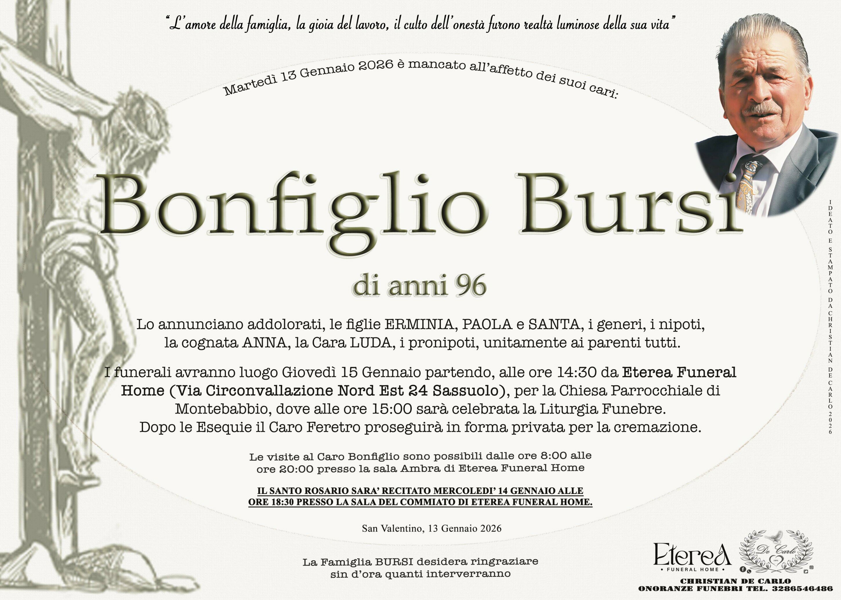 Bonfiglio Bursi di anni 96