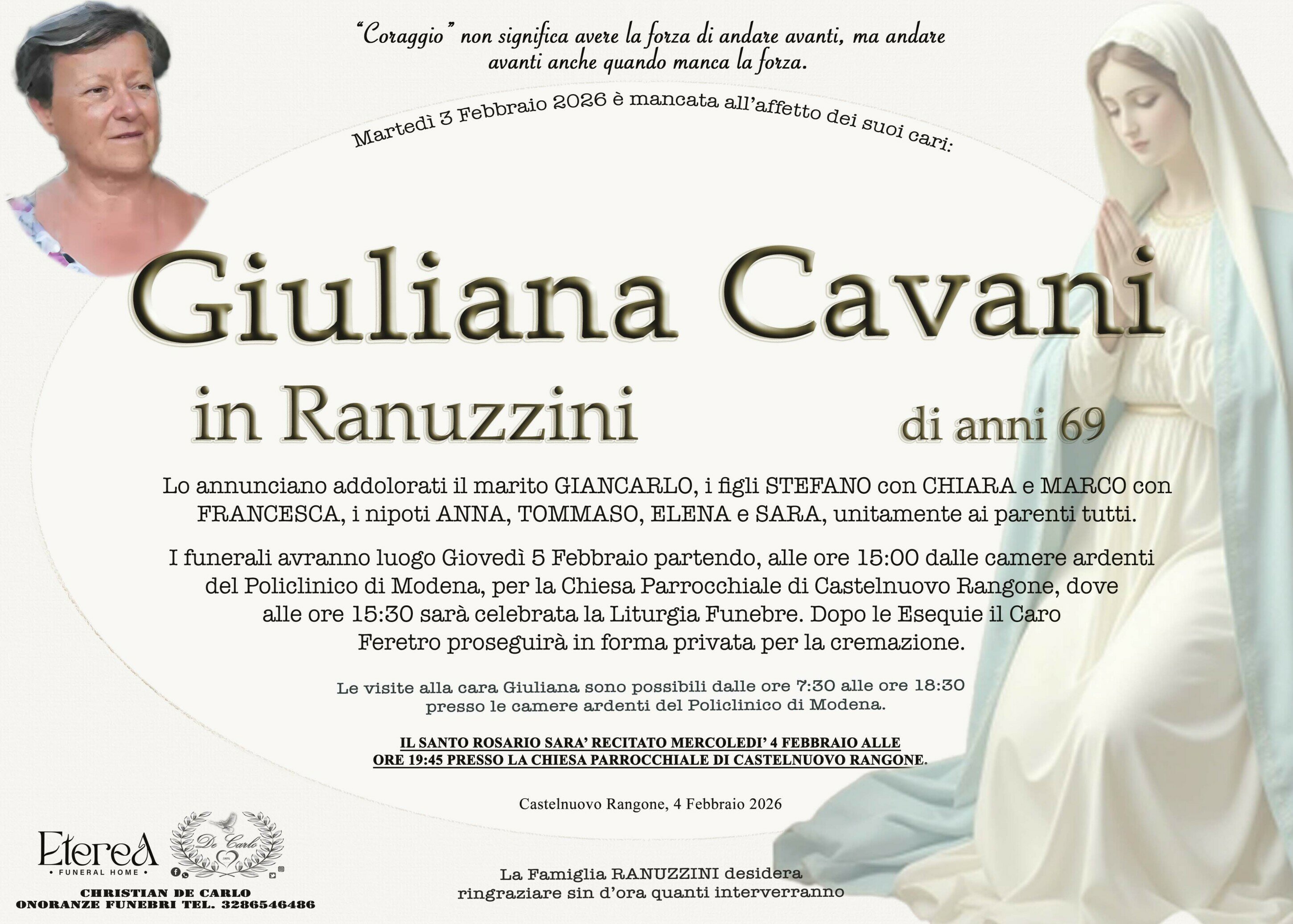 Giuliana Cavani in Ranuzzini di anni 69 Giuliana Cavani in Ranuzzini di anni 69