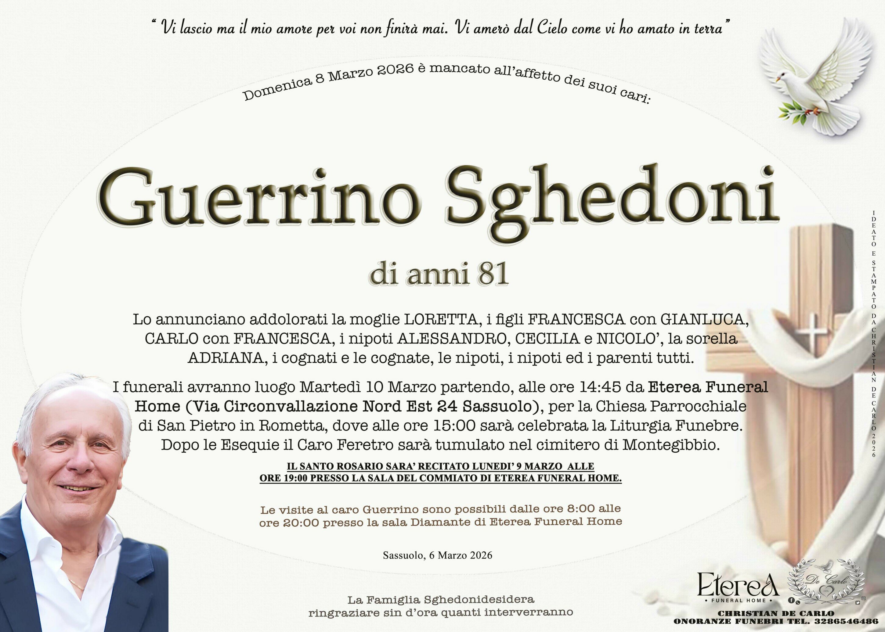 Guerrini Sghedoni di anni 81