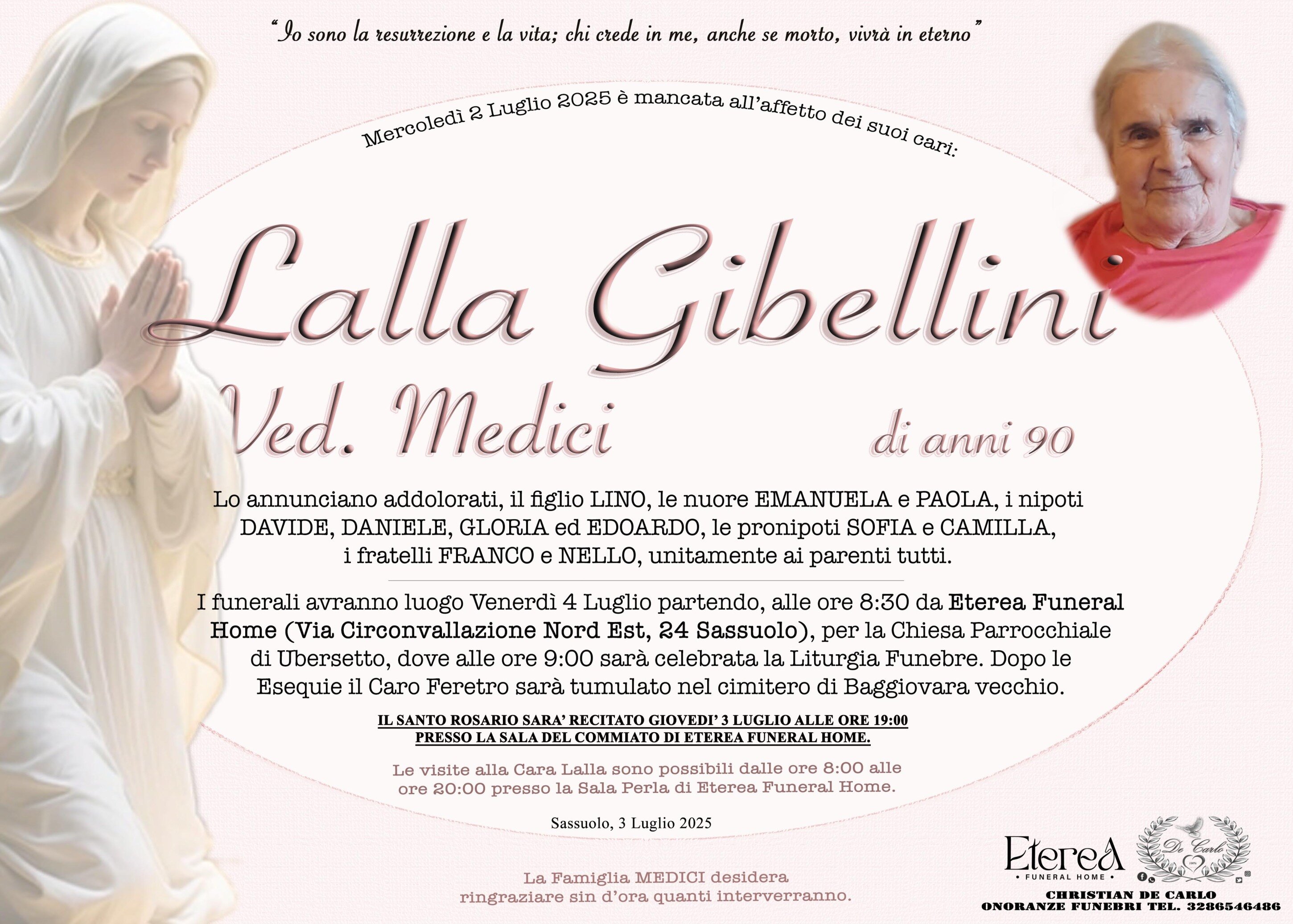 Lalla Gibellini Ved. Medici di anni 90