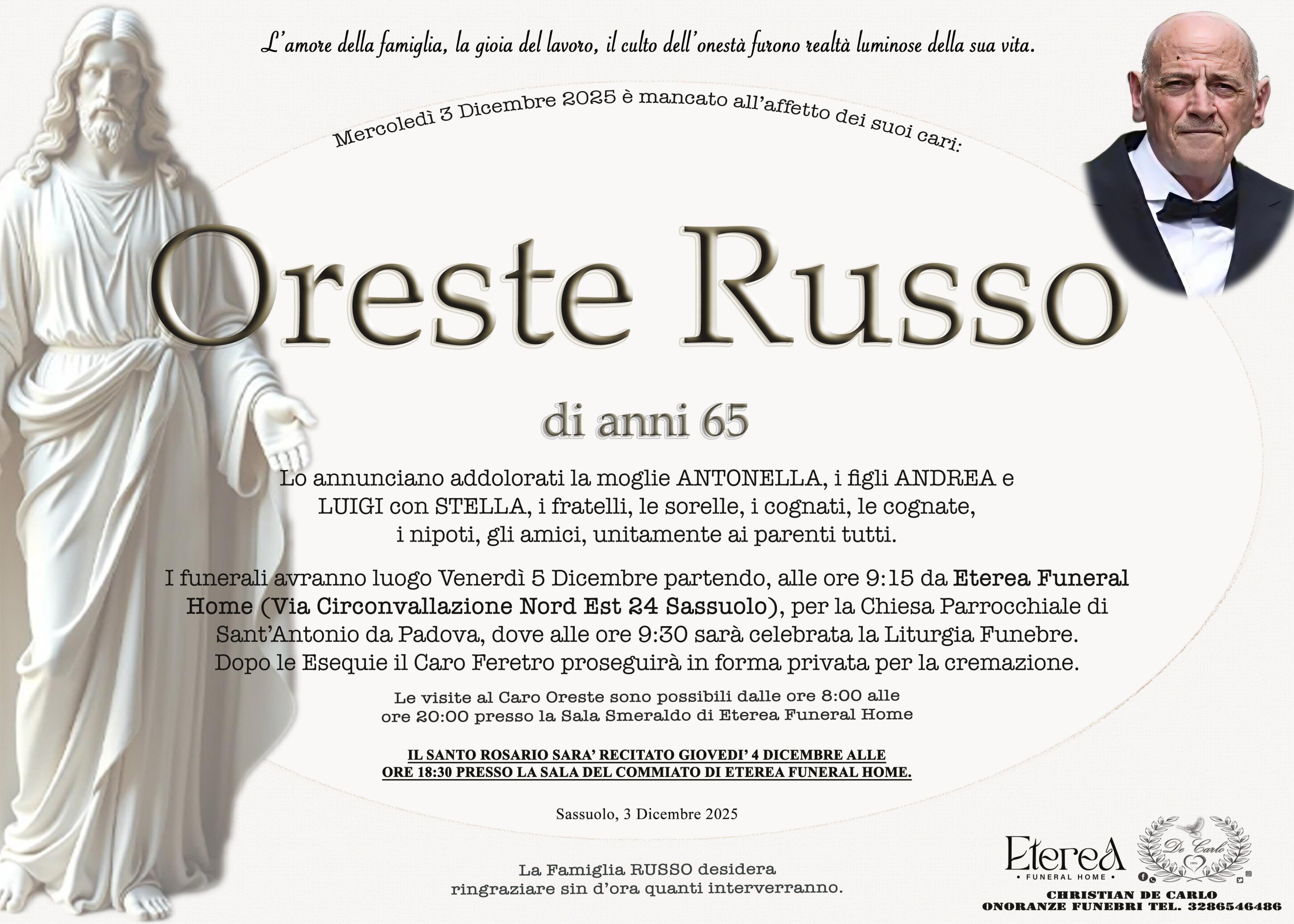 Oreste Russo di anni 65