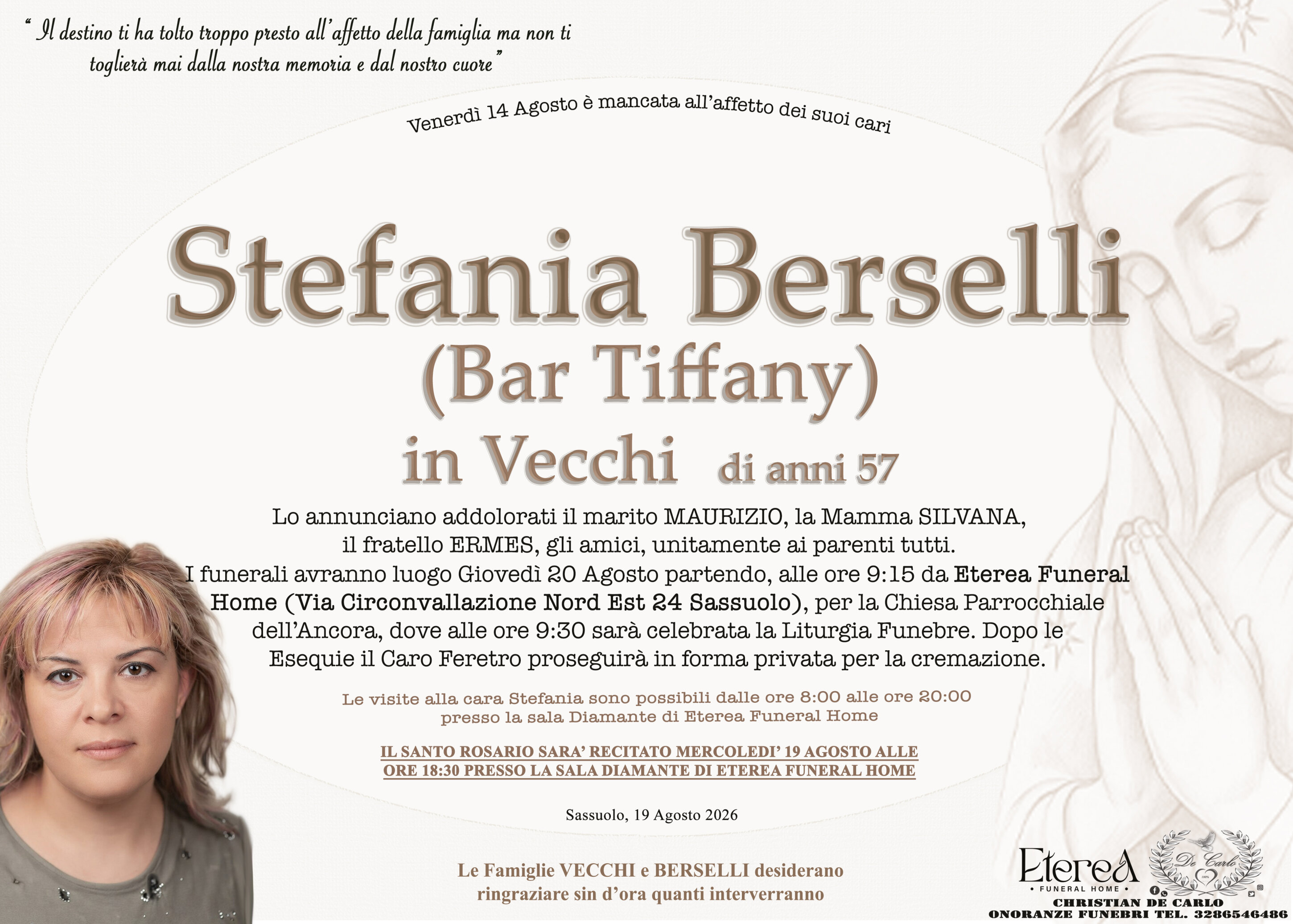 Stefania Berselli (Bar Tiffany) in Vecchi di anni 57