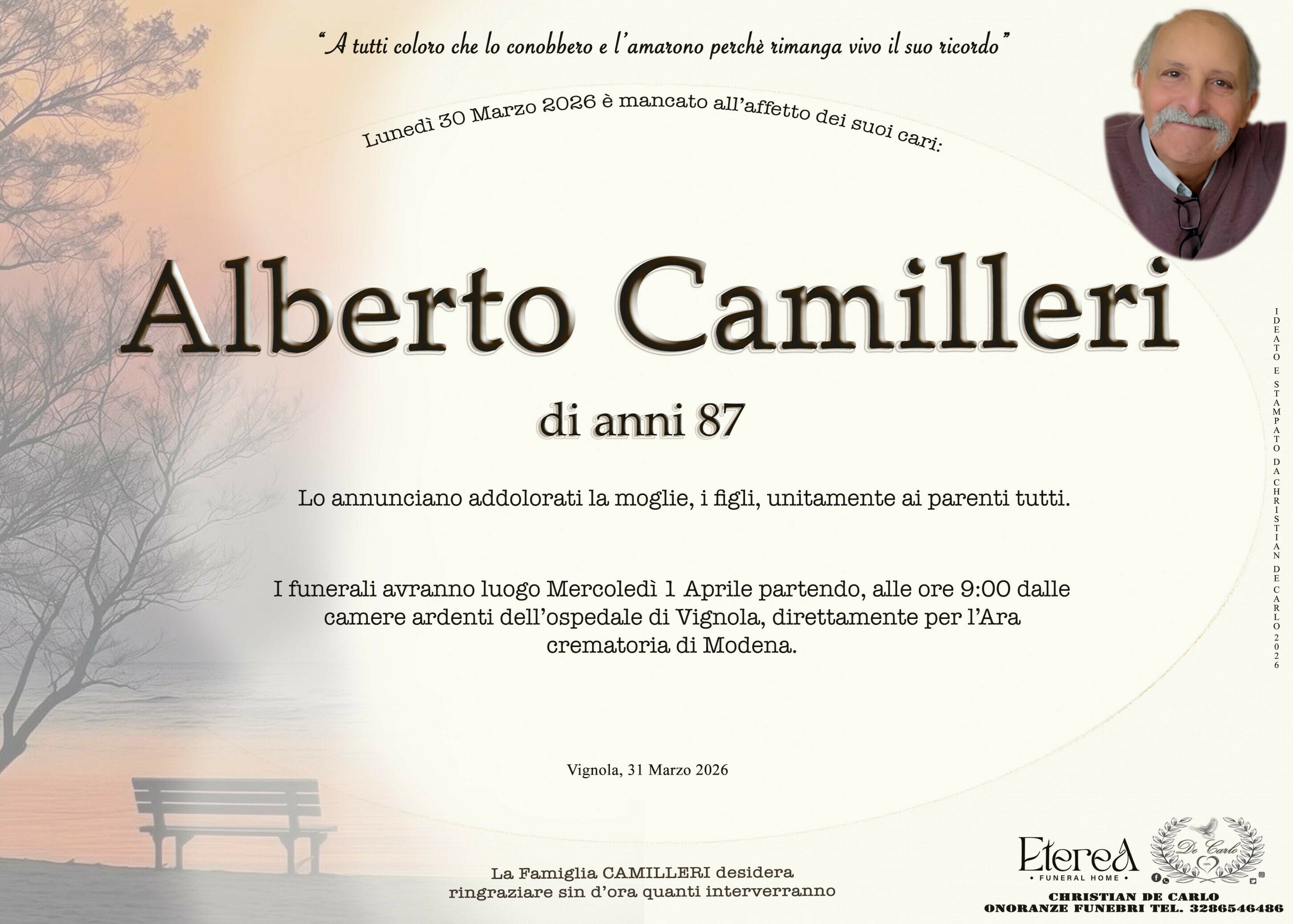Alberto Camilleri di anni 87