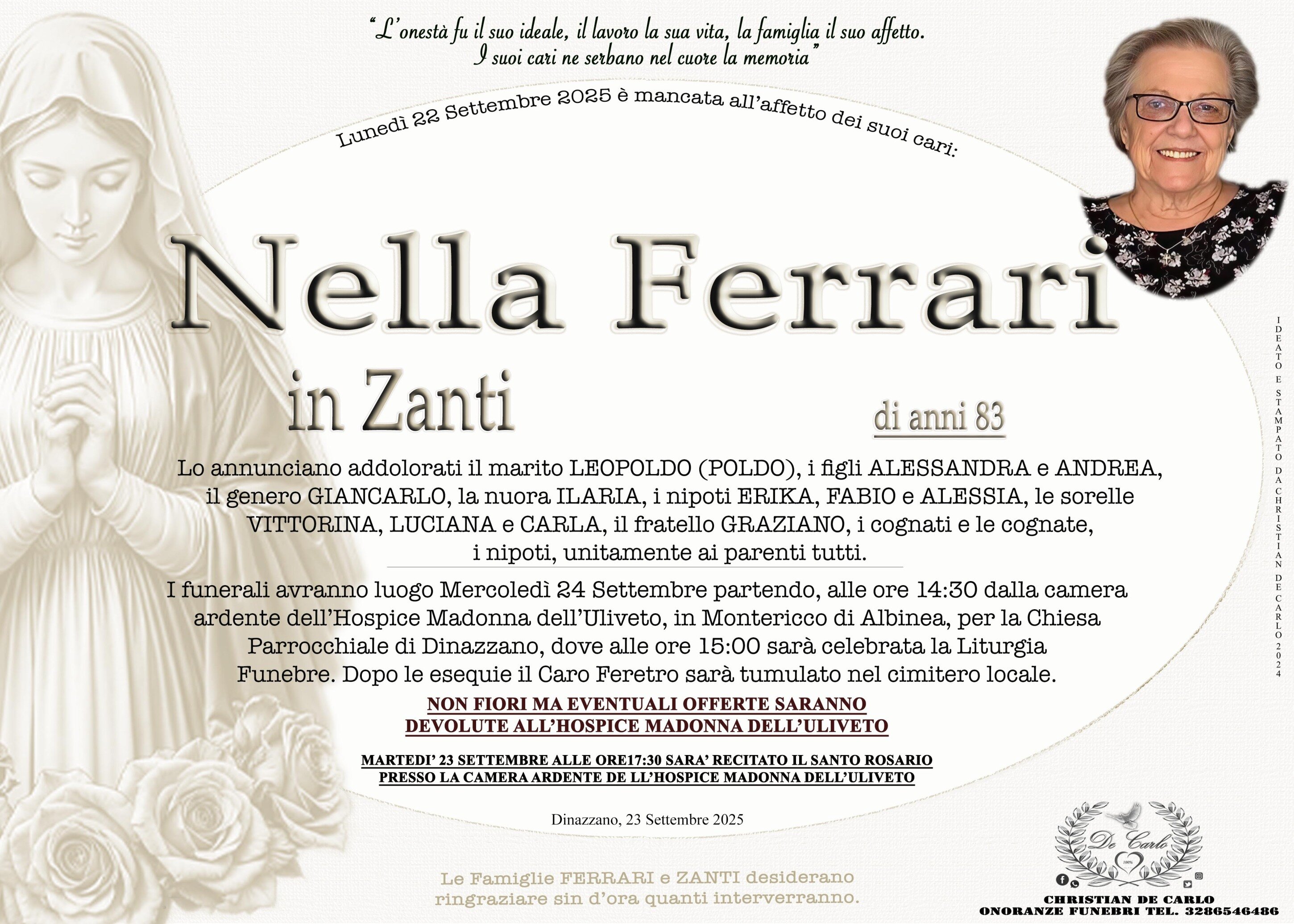 Nella Ferrari in Zanti di anni 83