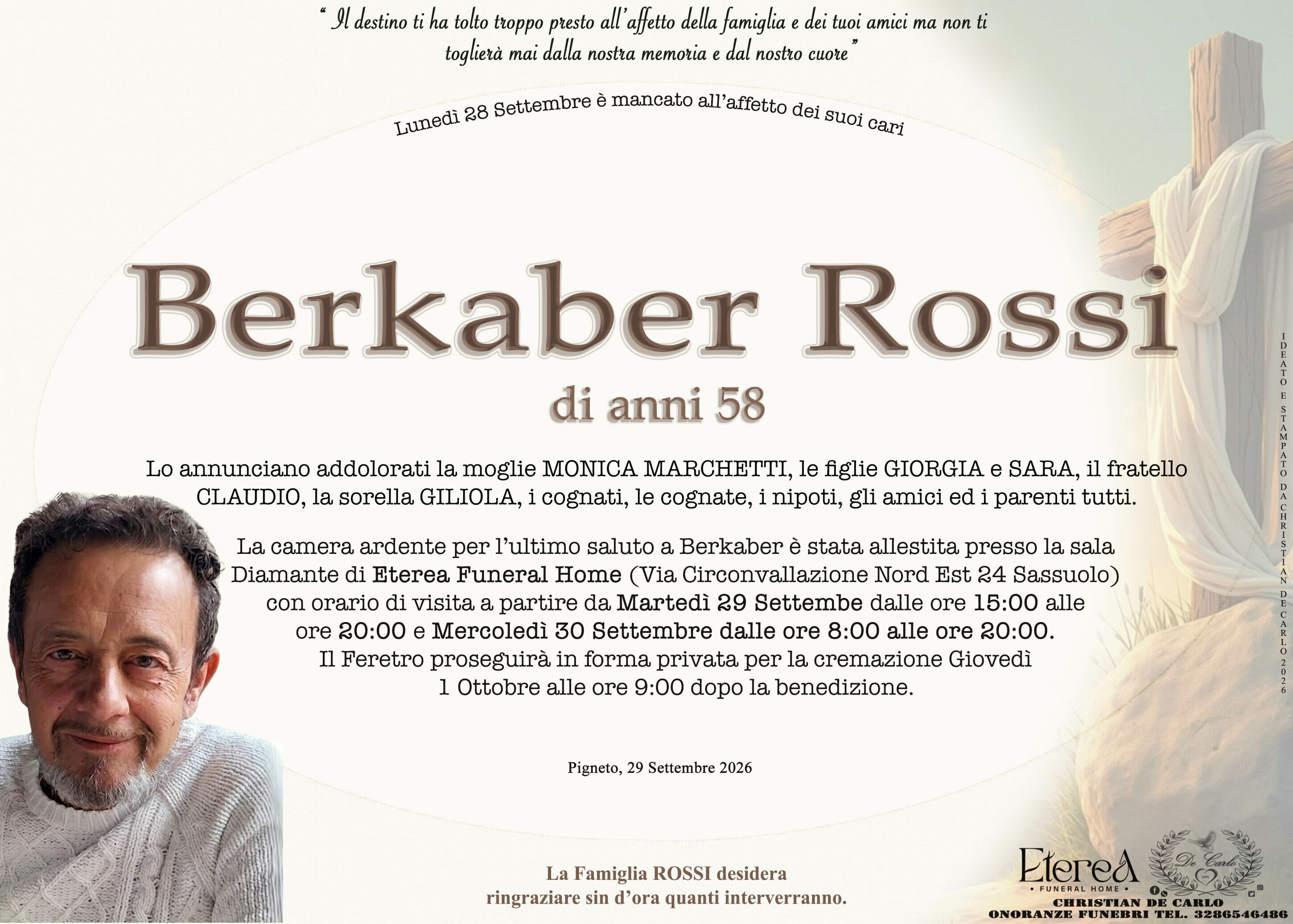 Berkaber Rossi di anni 58 Berkaber Rossi di anni 58