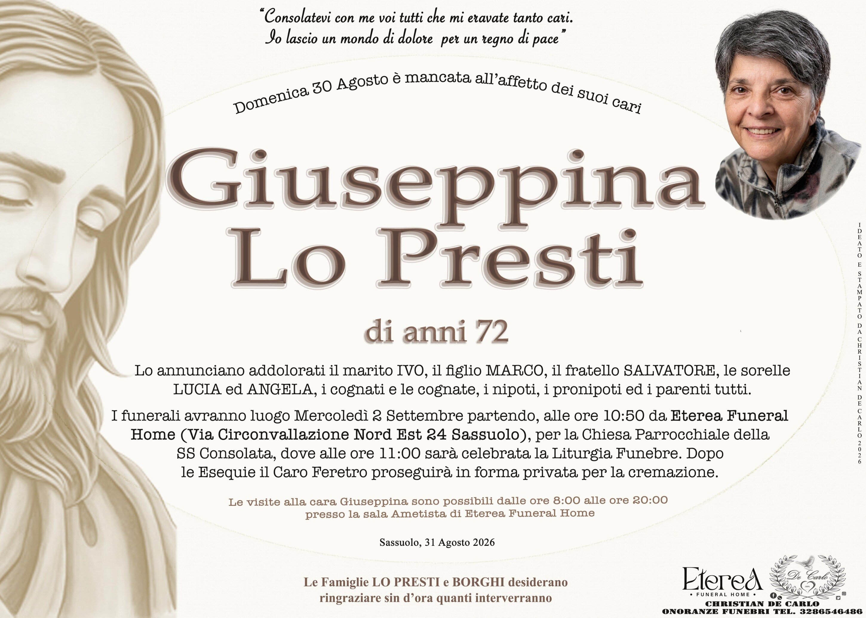 Giuseppina Lo Presti di anni 72 Giuseppina Lo Presti di anni 72
