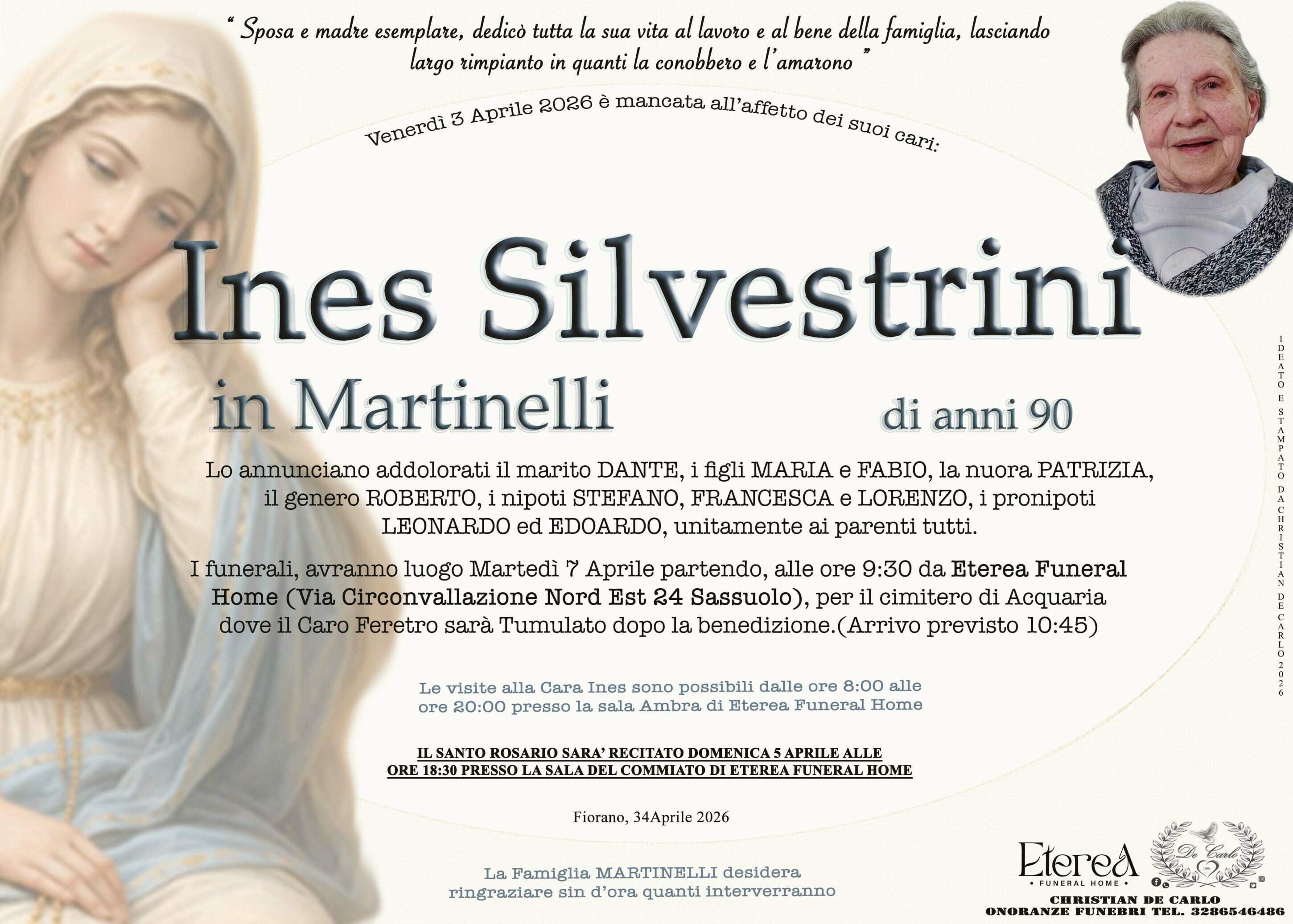 Ines Silvestrini in Martinelli di anni 90