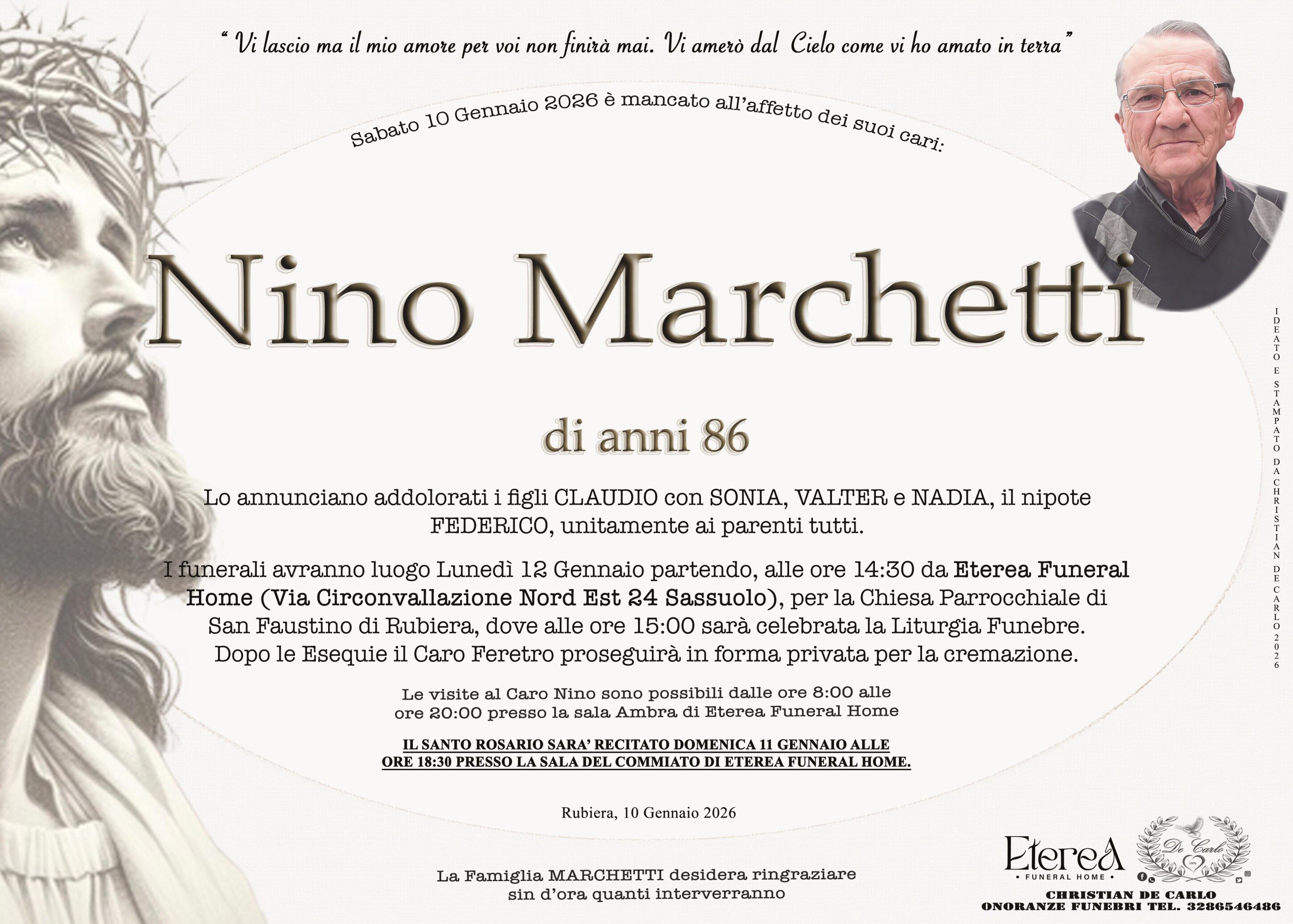 Nino Marchetti di anni 86