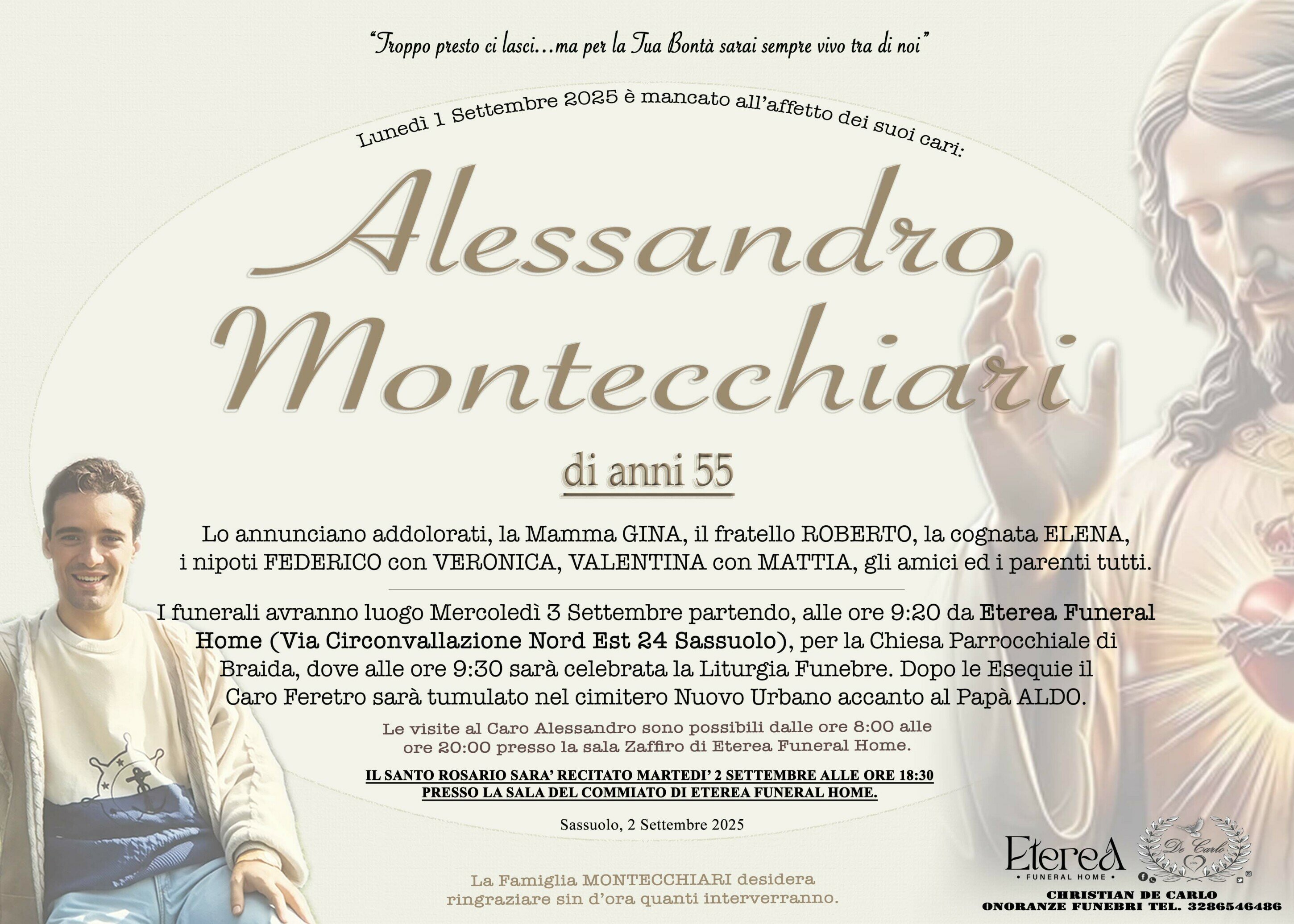 Alessandro Montecchiari di anni 55