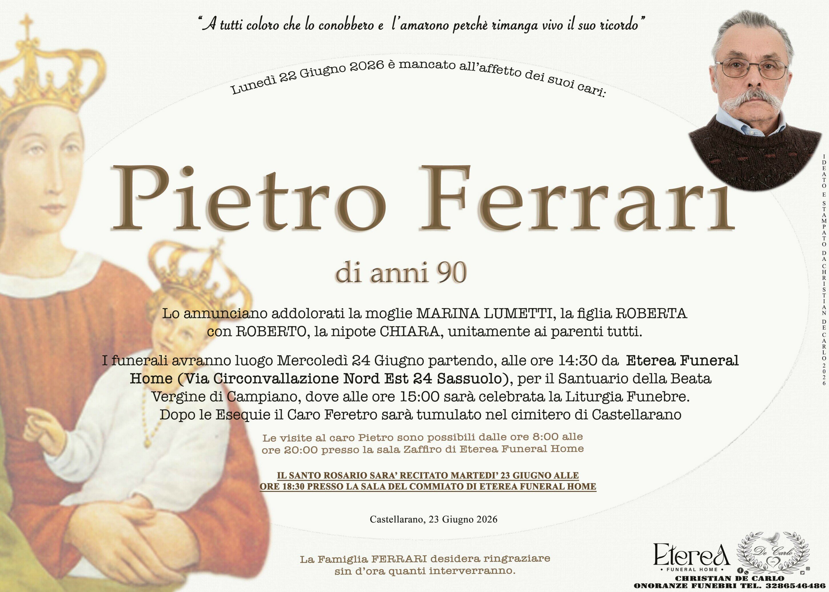 Pietro Ferrari di anni 90