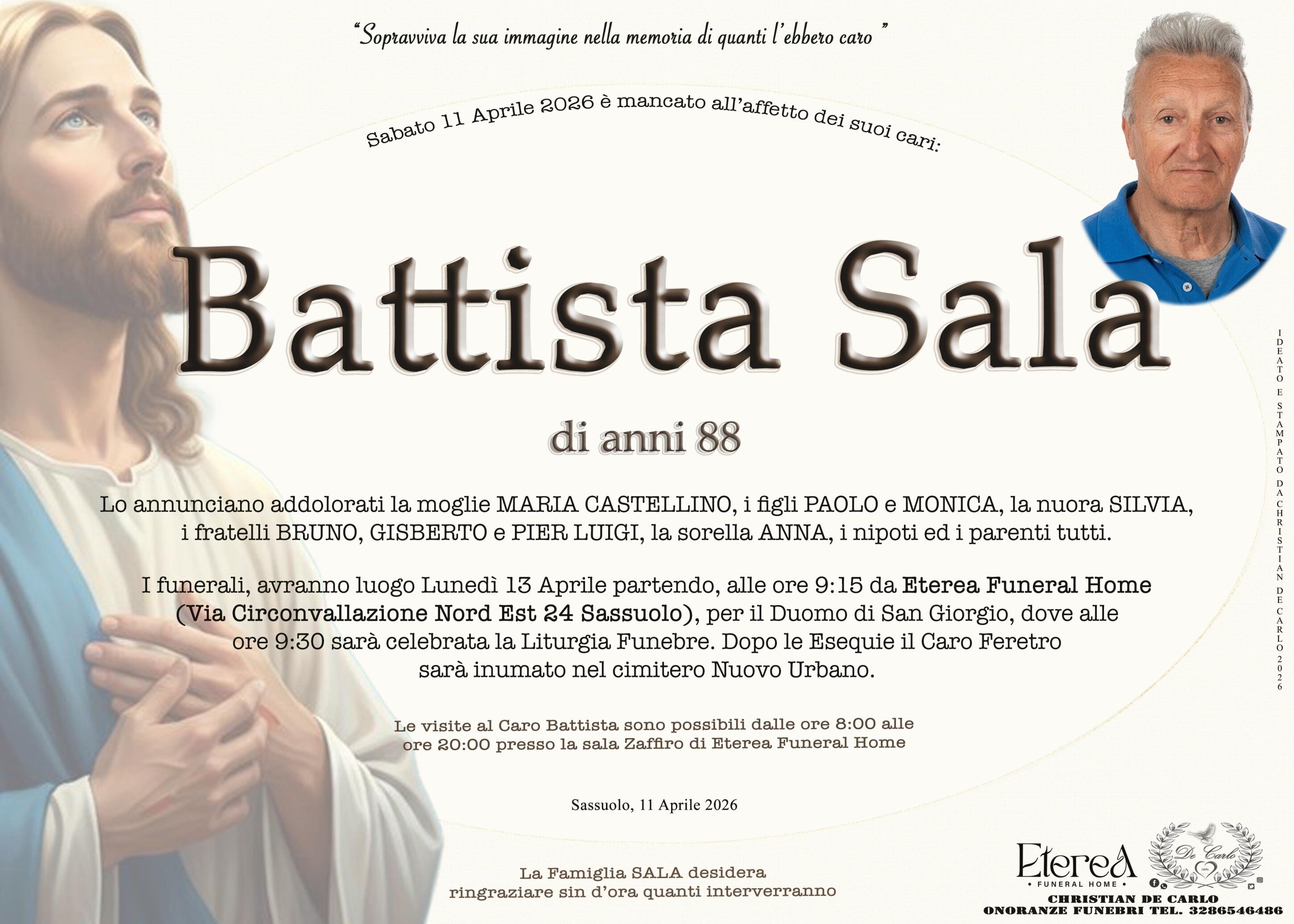Battista Sala di anni 88