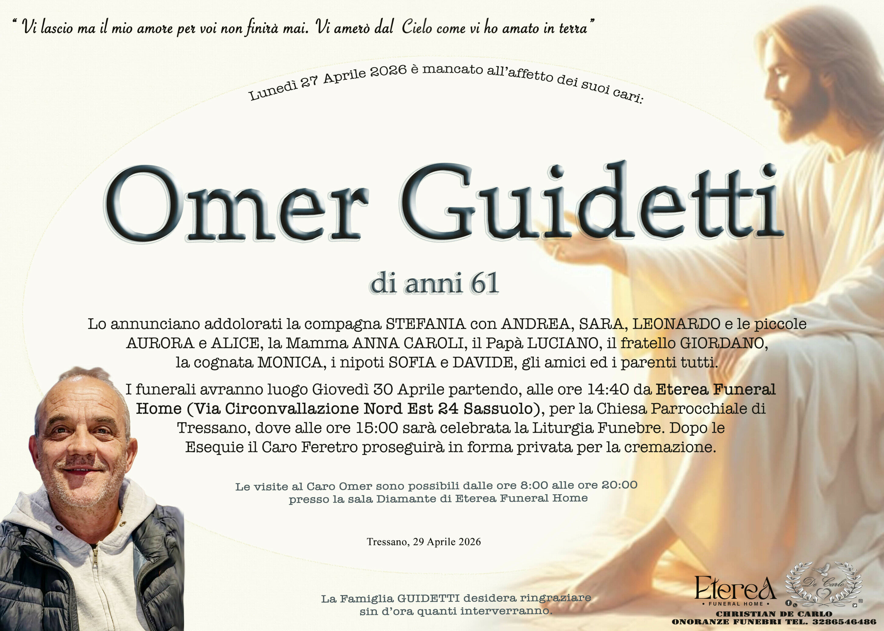Omer Guidetti di anni 61