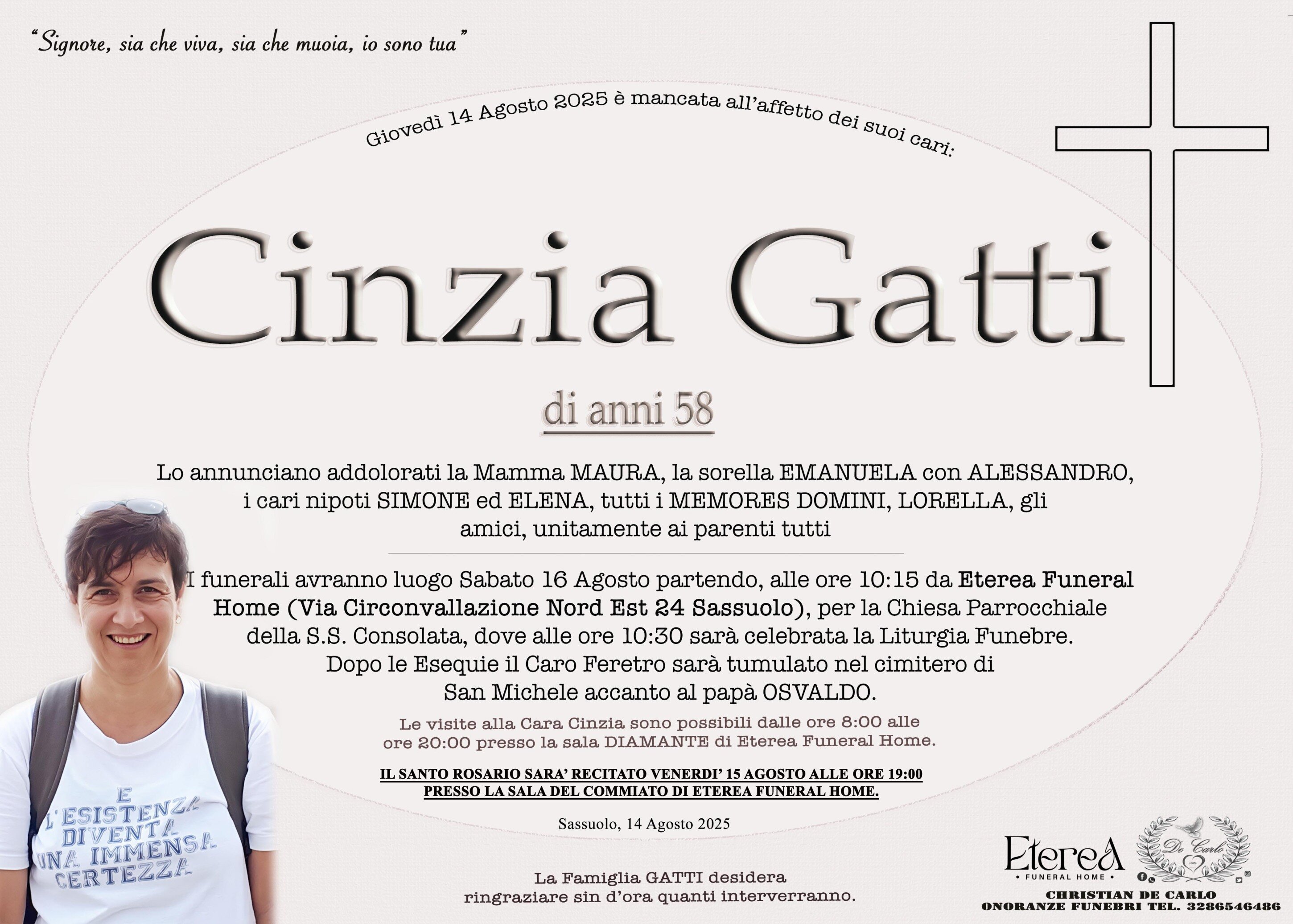 Cinzia Gatti di anni 58