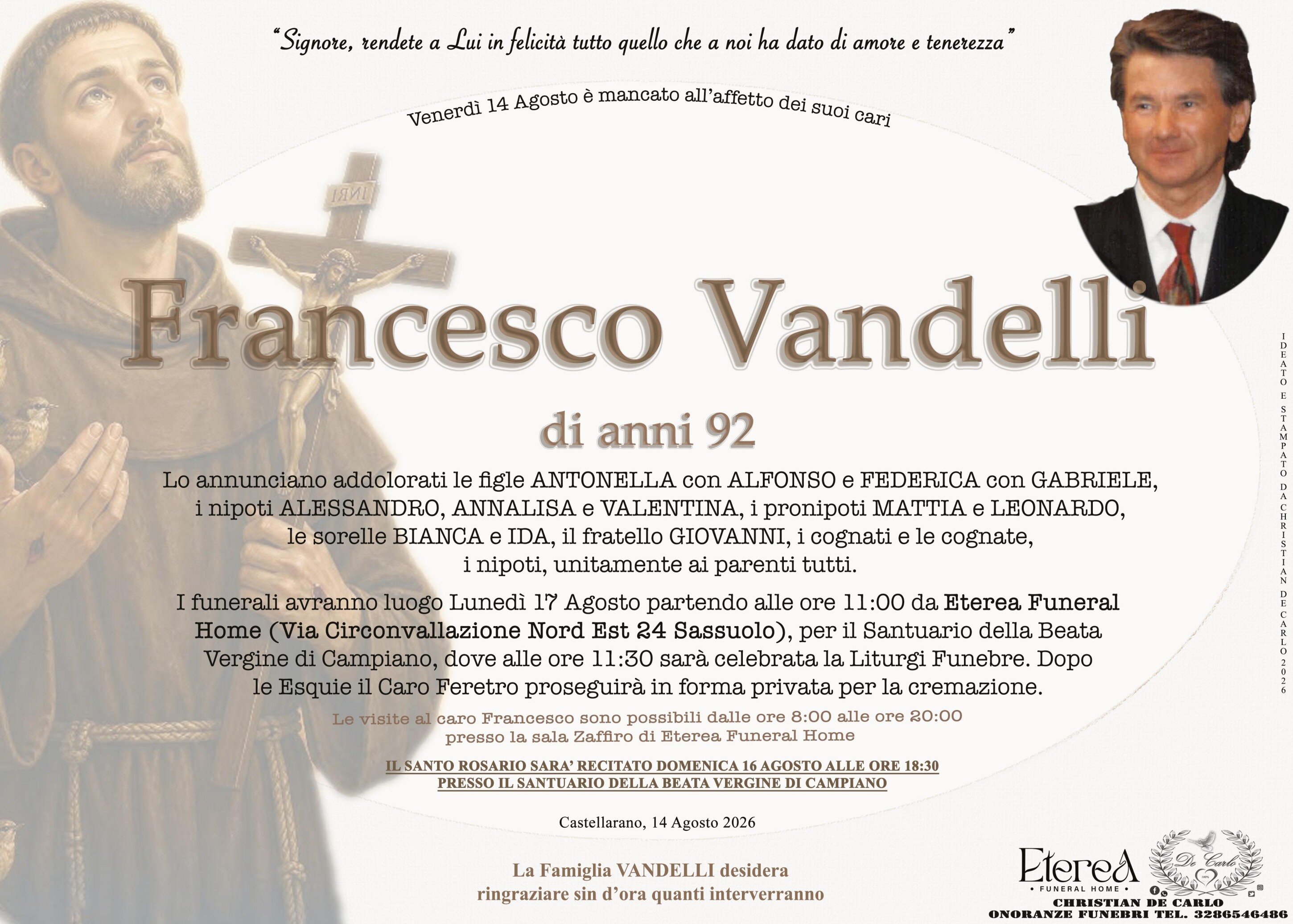 Francesco Vandelli di 92